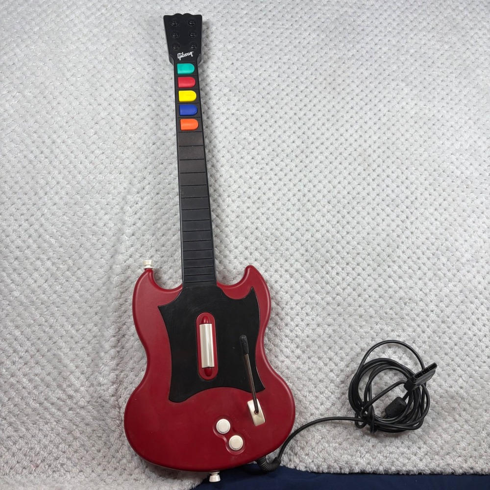 RedOctane Gibson SG wired guitar controller PlayStation 2 Untested